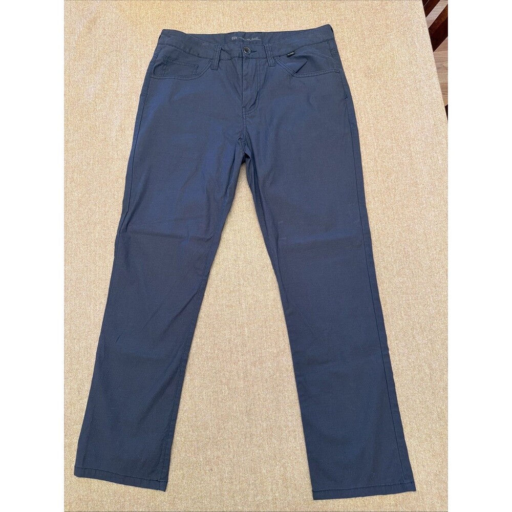 Travis Mathew Pants Mens 32x30 Blue Performance Golf Chino